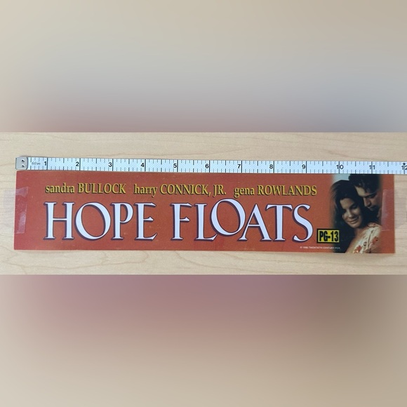 Hope Floats Mini Movie Theatre Mylar 2.5 X 11.5 - Picture 2 of 5